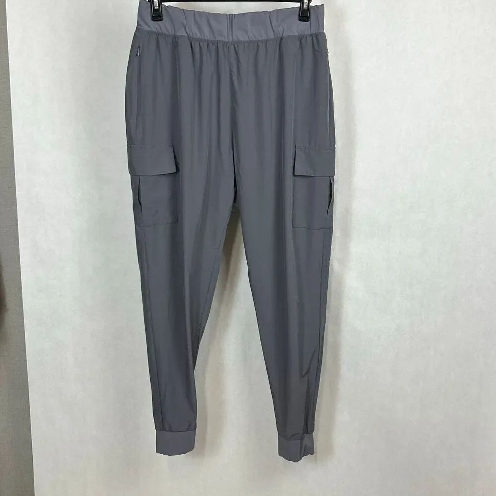 Willit Womens Gray JoggersβSz XL Lightweight Hiking Cargo Pockets Outdoors Pants